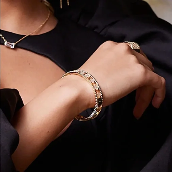 Park Lane Gold Chateau Bracelet | Hinged Bangle | - Picture 2 of 5